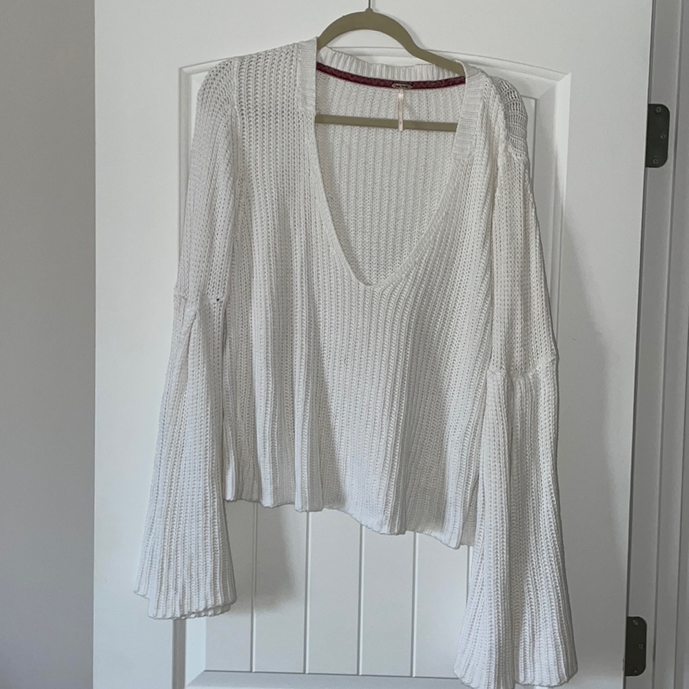 Free People bell sleeve sweater